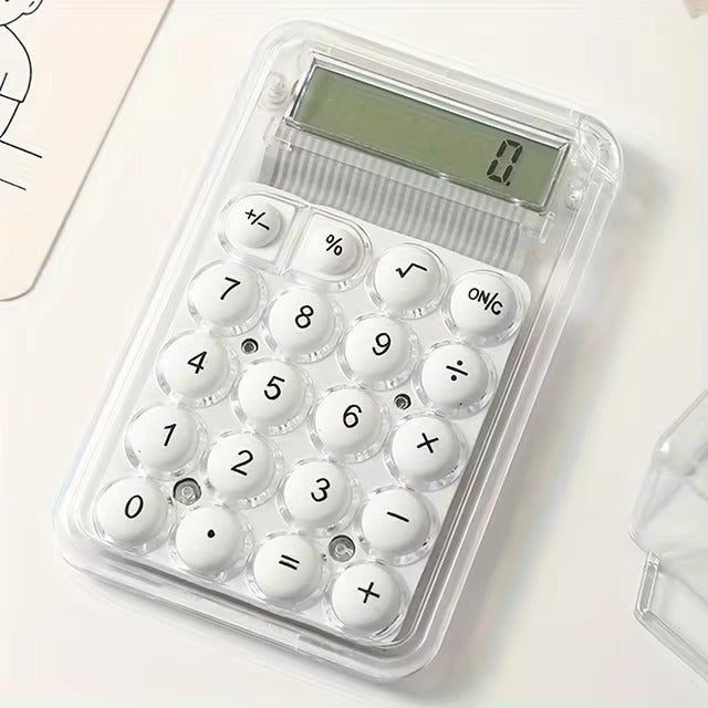 Silicone Buttons 8-digit Handheld Study Electronic Calculator