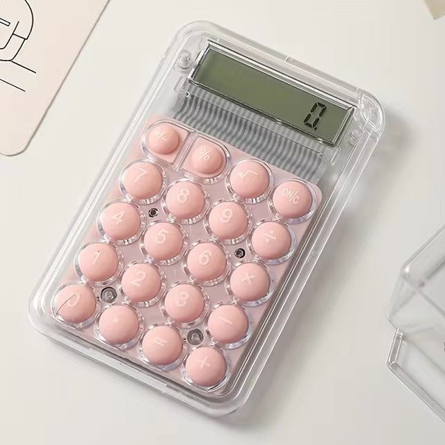 Silicone Buttons 8-digit Handheld Study Electronic Calculator