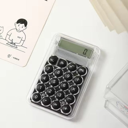 Silicone Buttons 8-digit Handheld Study Electronic Calculator