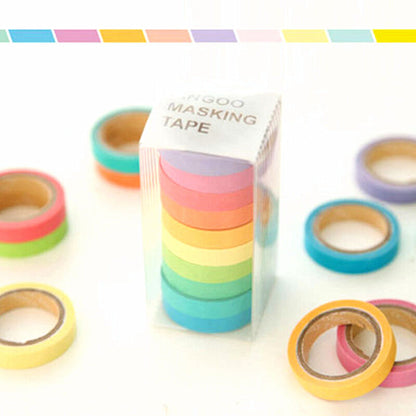 10 Rolls Chic Washi Tape - Removable Decorative Tape for DIY