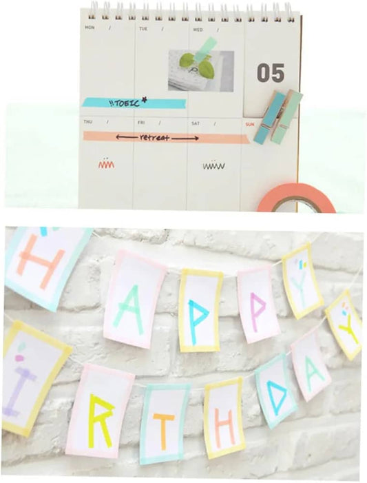 10 Rolls Chic Washi Tape - Removable Decorative Tape for DIY
