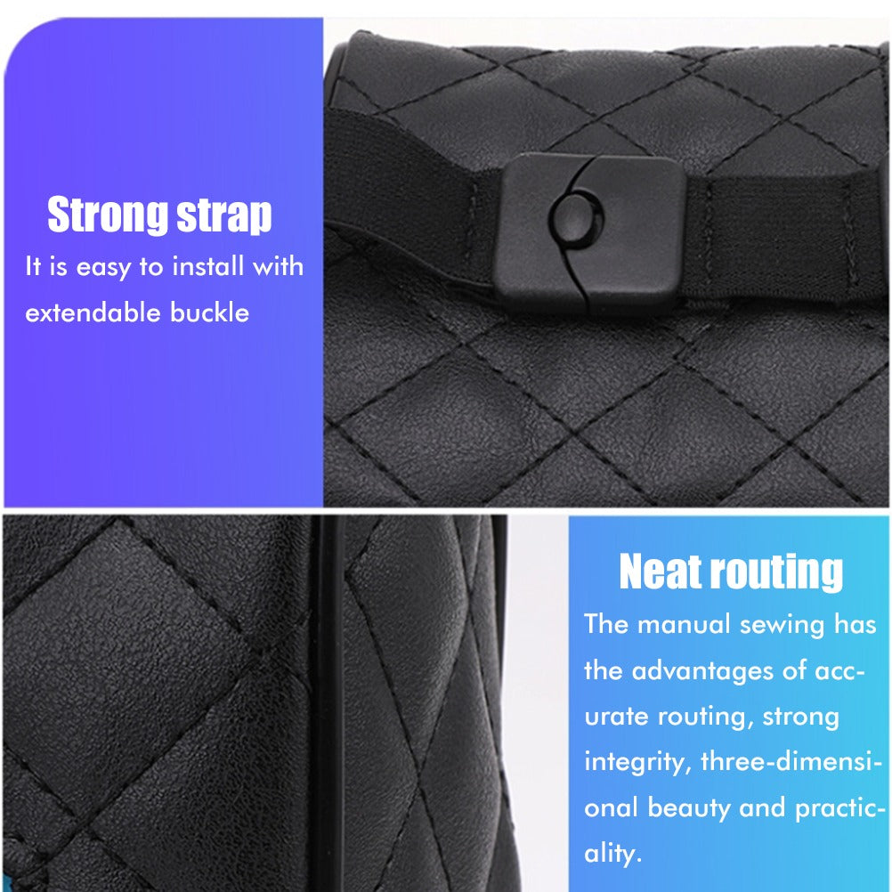 Luxury Leather Car Napkin Holder – Dashboard & Visor Mount