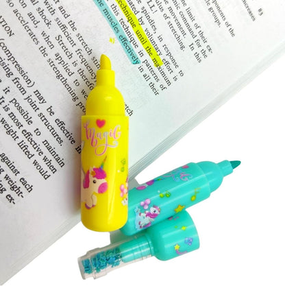 Bottle Shaped Kromi Character Highlighters – Cute Stationery Set
