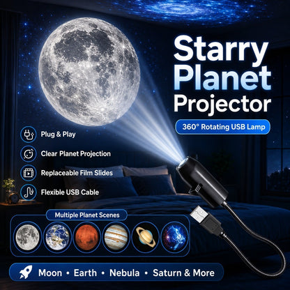 Premium 6-in-1 Galaxy Projector Night Light