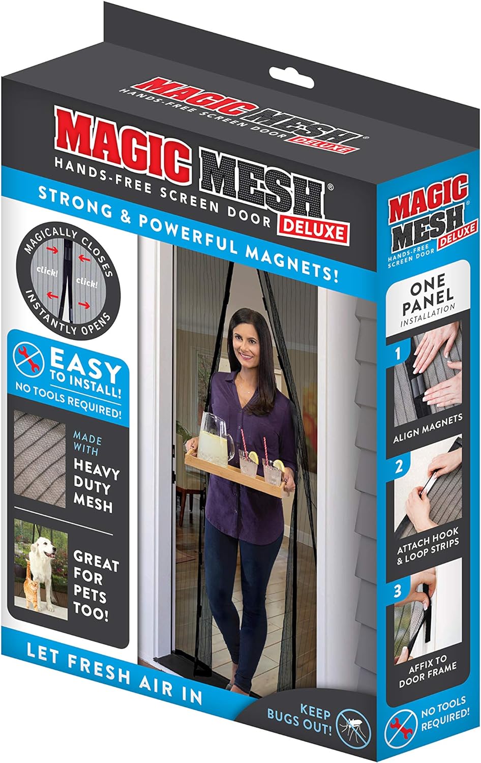 Reinforced Magnetic Mosquito Net - Automatic Closing Magnetic Anti-Mosquito Net