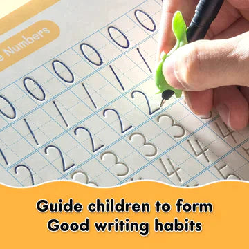 SANK REUSABLE MAGIC PRACTICE COPYBOOK | SET OF 4 with 10 Refill