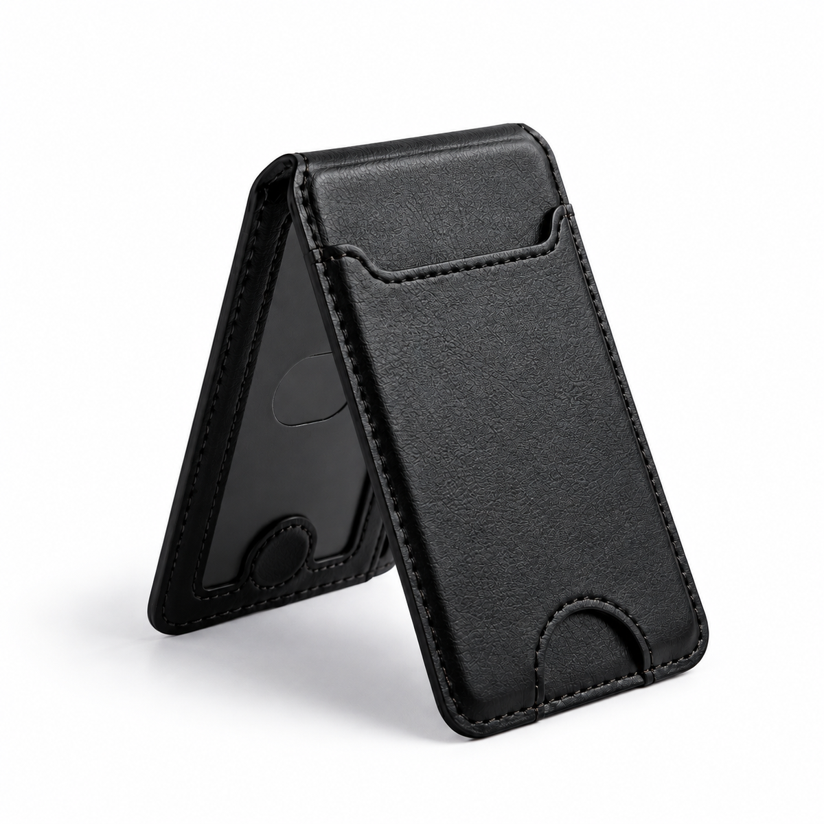 Magnetic Card Holder Wallet – 3 Slots, Transparent ID Window