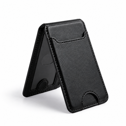 Magnetic Card Holder Wallet – 3 Slots, Transparent ID Window