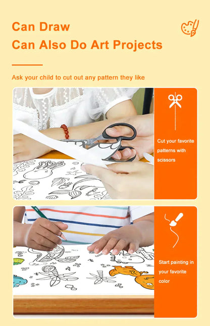 Children's Coloring Drawing Roll Sticker