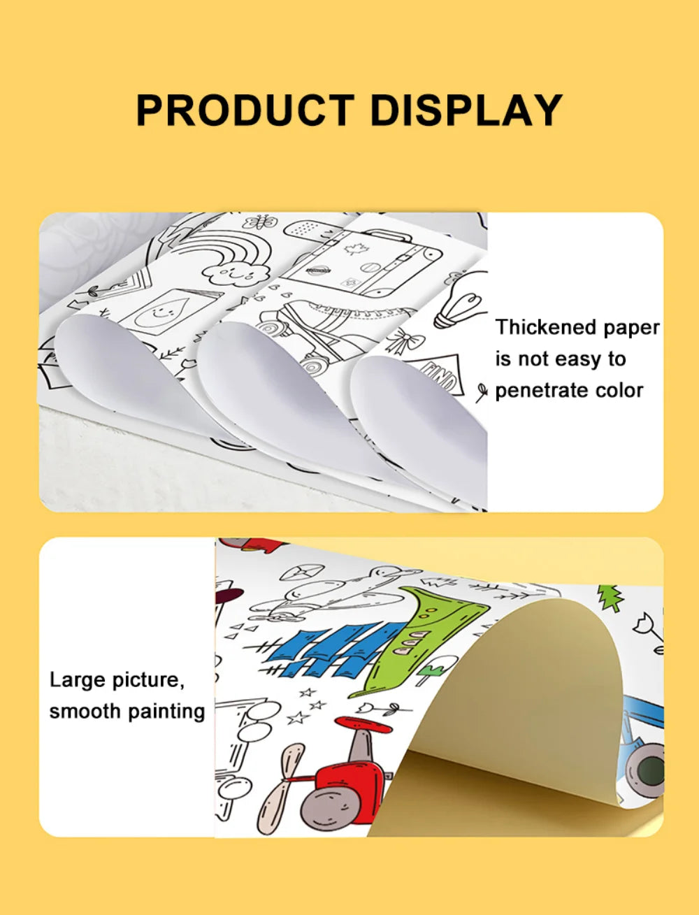 Children's Coloring Drawing Roll Sticker