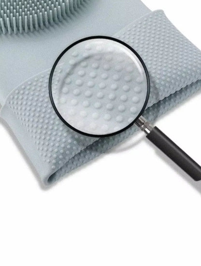 Pair Of Silicone Washing Full Finger Gloves