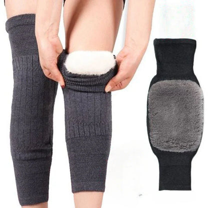 Cashmere Knee Warmer with Premium Fleece Inside - Complete Pair